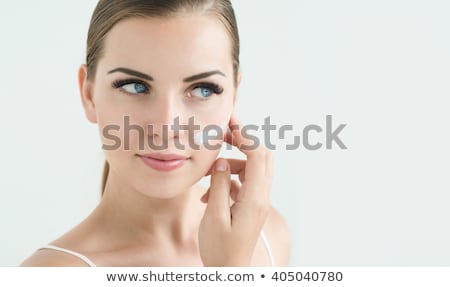 Stockfoto: Sensitive Skincare Moisturizer Beauty Face Cream On Water And Se