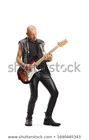 Сток-фото: Rocker With Guitar