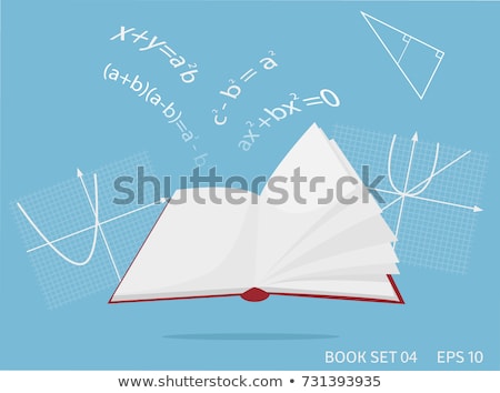 Stock photo: Open Book Pages Fluttering Black And White