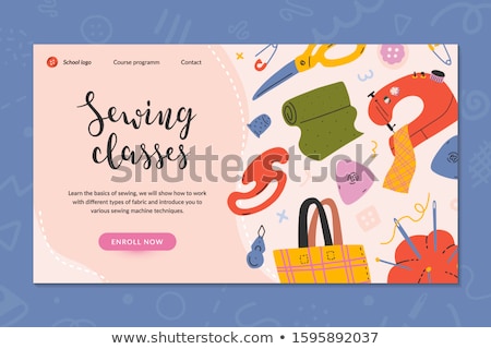 Foto stock: Sewing Dressmaking Banner