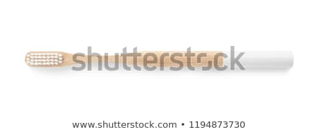 Zdjęcia stock: Bamboo Toothbrushes Isolated On The White Background