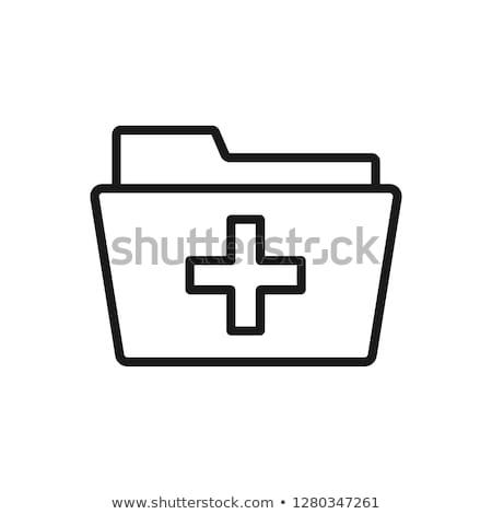 ストックフォト: Patient Medical Record Icon Vector Outline Illustration