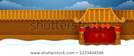 Stock photo: Oriental Temple Decorated With A Golden Roof