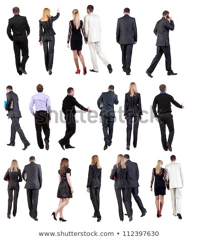 Stock photo: Female Backside White Background