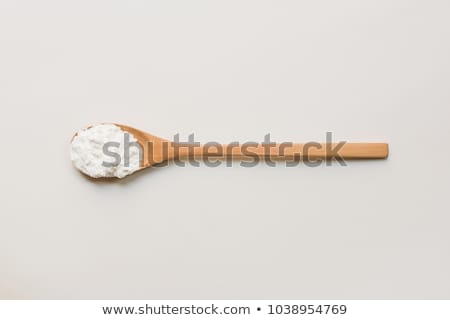 Сток-фото: Wooden Spoon With Flour And Starch