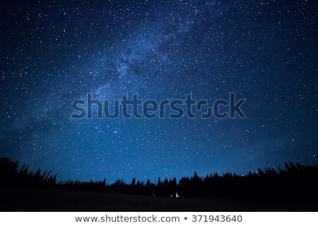 Zdjęcia stock: Deep Night Sky With Many Stars