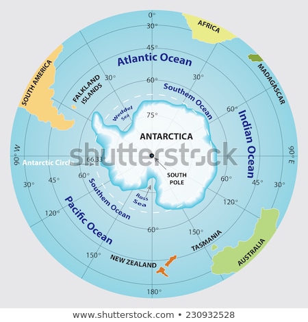 Сток-фото: South Africa Madagascar And The South Pole