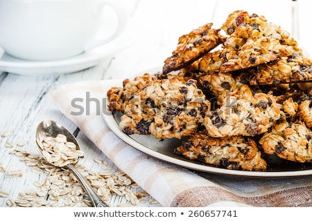 Stock fotó: Sesame Raisin Cookies