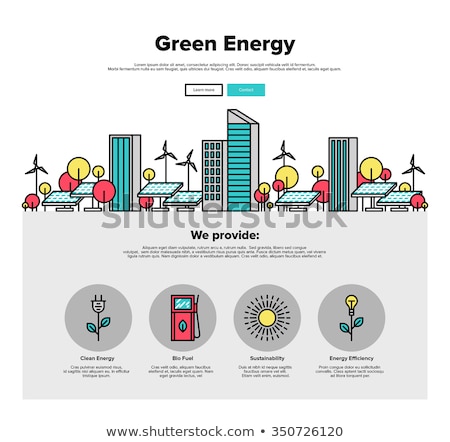 Foto stock: Alternative Energy Concept Banner Header