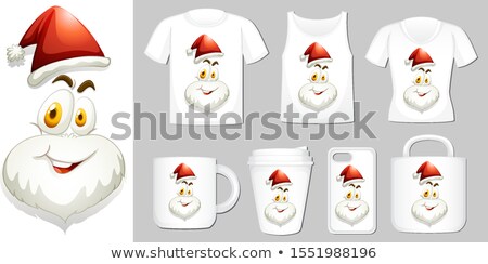 Сток-фото: Graphic Of Santa On Different Product Templates