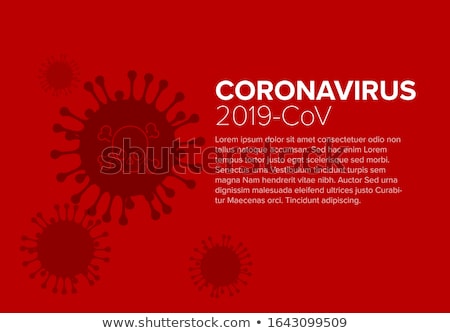 Stock photo: Flyer Newsletter Cover Template With Coronavirus Information