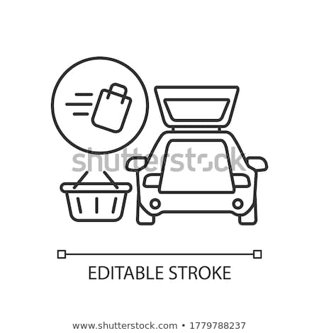 Stok fotoğraf: Item To Pick Up Food Icon Vector Outline Illustration