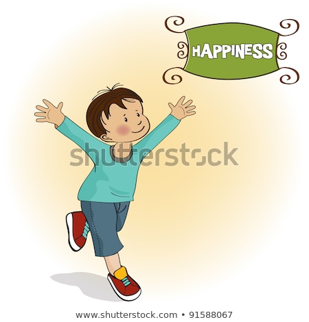 Stock photo: Happy Little Boy Who Runs
