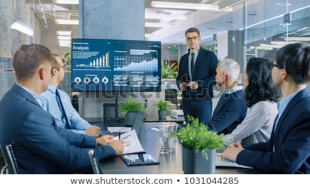 [[stock_photo]]: Business - Businesspeople Meeting And Presentation In Office