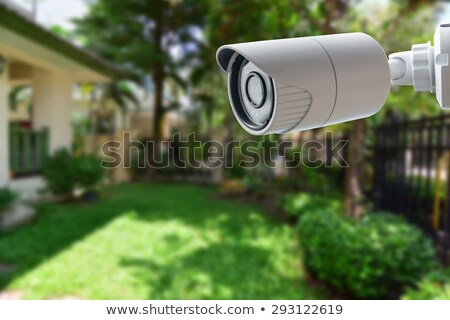 Stock fotó: Security Camera With Blue Eye