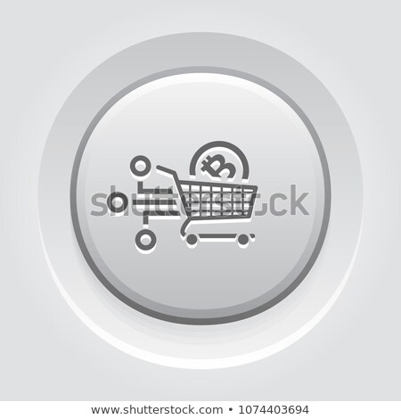 Stockfoto: Shopping With Crybtocurrency Button Icon