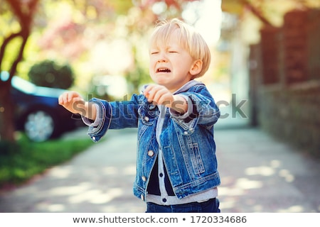 Stock photo: Kid Boy Mom Pull Cry