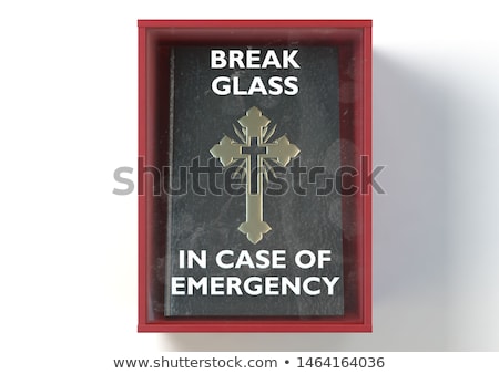 Сток-фото: Emergency Red Box With Bible