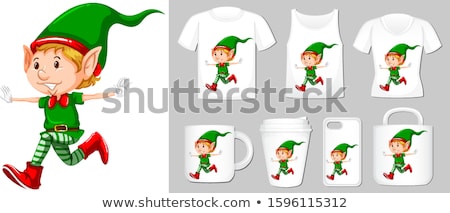 Zdjęcia stock: Christmas Theme With Christmas Elf On Many Products