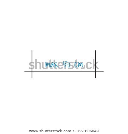 Stock foto: Schematic Distance Calculation Between Some Connected Points Or Objects Stock Vector Illustration I