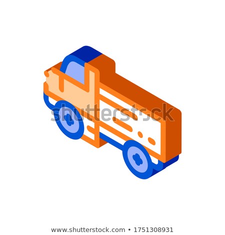 Farmland Delivery Truck Isometric Icon Vector Illustration Foto stock © pikepicture