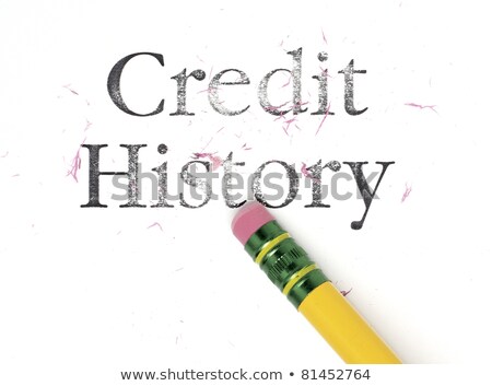 ストックフォト: Erasing Credit History