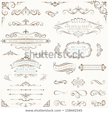 Foto stock: Vintage Ornamental Banner