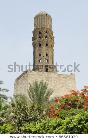 [[stock_photo]]: Minaret At Bab Al Futuh In Cairo Egypt