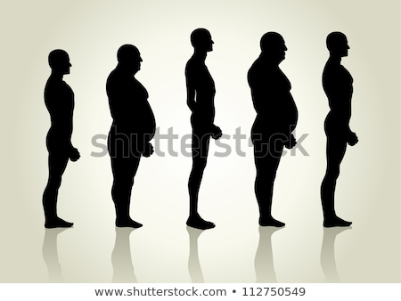 Foto stock: Human Body Shape Comparison