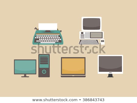 Stockfoto: Computer Evolution Flat