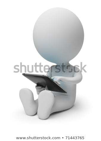[[stock_photo]]: 3d Small People Sitting On The Books