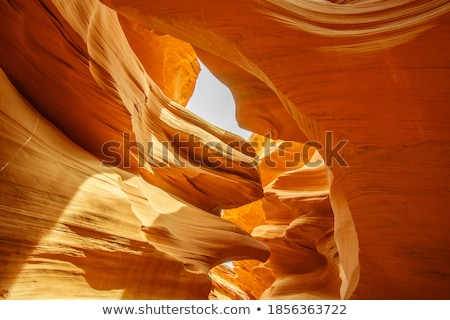 Foto stock: Sandstone Waves And Colors Inside Iconic Antelope Canyon