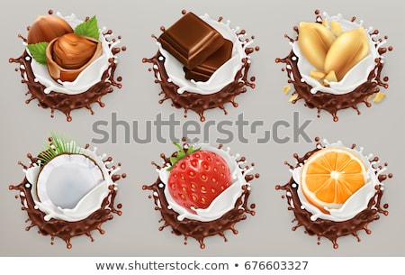 Stock fotó: Milk Chocolate With Hazelnuts