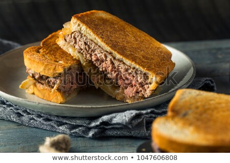 Сток-фото: Fried Patty And Mayonnaise