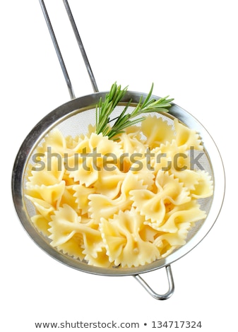 Stock photo: Bow Tie Pasta In A Sieve