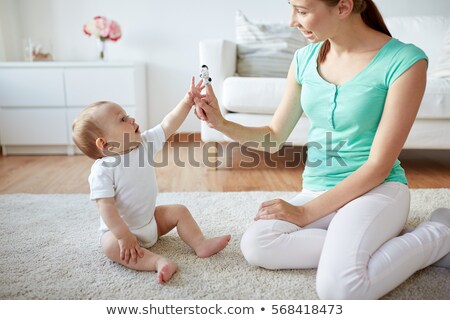 Stockfoto: Pelen · met · vingerpoppetjes