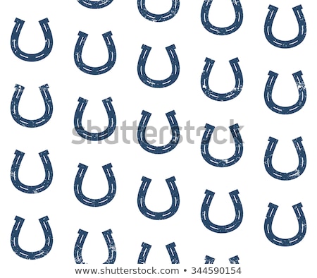 Stock photo: Horseshoes Seamless Pattern Lucky Background Concept For Company Vector Illustration