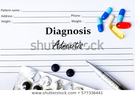 Stock photo: Adnexitis Diagnosis Medical Concept