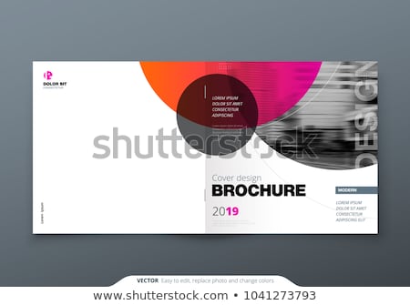 Stock foto: Creative Circles Certificate Template Design