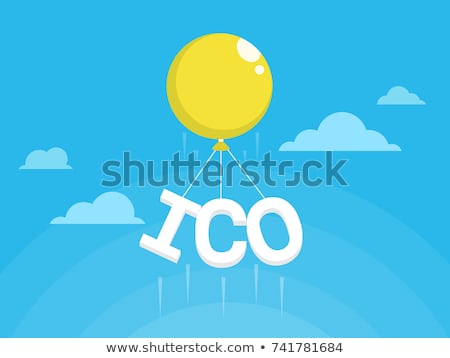 Stok fotoğraf: Crypto Currency Stock Flat Vector Icon