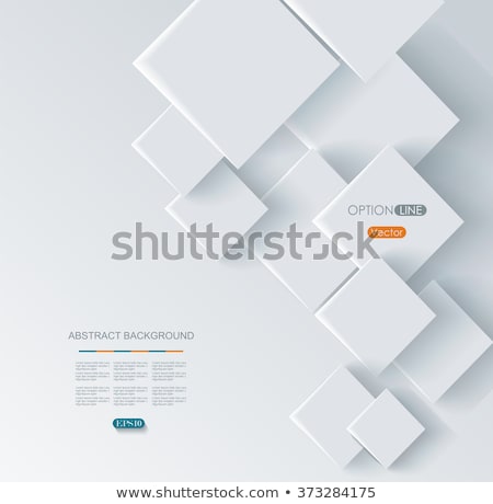 Stockfoto: Abstract Geometric Background With Overlapping Cubes