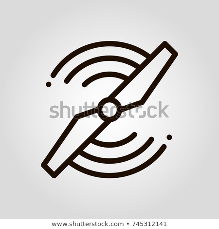 [[stock_photo]]: Helicopters Propeller Fan Of Copter Isolated Icon