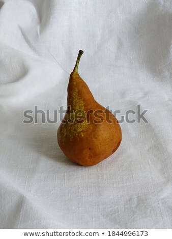 Zdjęcia stock: Organic Pears On Rustic Linen Background
