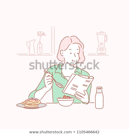 Foto stock: Milk And Newspaper