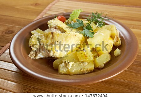 Farm Style Codfish With Potatoes Foto stock © Fanfo