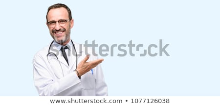 Stock photo: Male Physician Pointing At Something