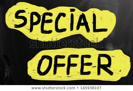 Stock fotó: Hot Deal Handwritten On Chalkboard