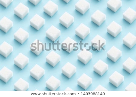 Stock photo: White Sugar Cubes