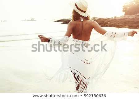 Foto stock: Gorgeous Beautiful Woman In Swimwear
