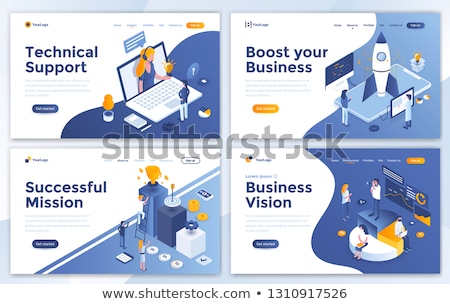 Stock foto: Technical Support - Modern Colorful Isometric Vector Illustration